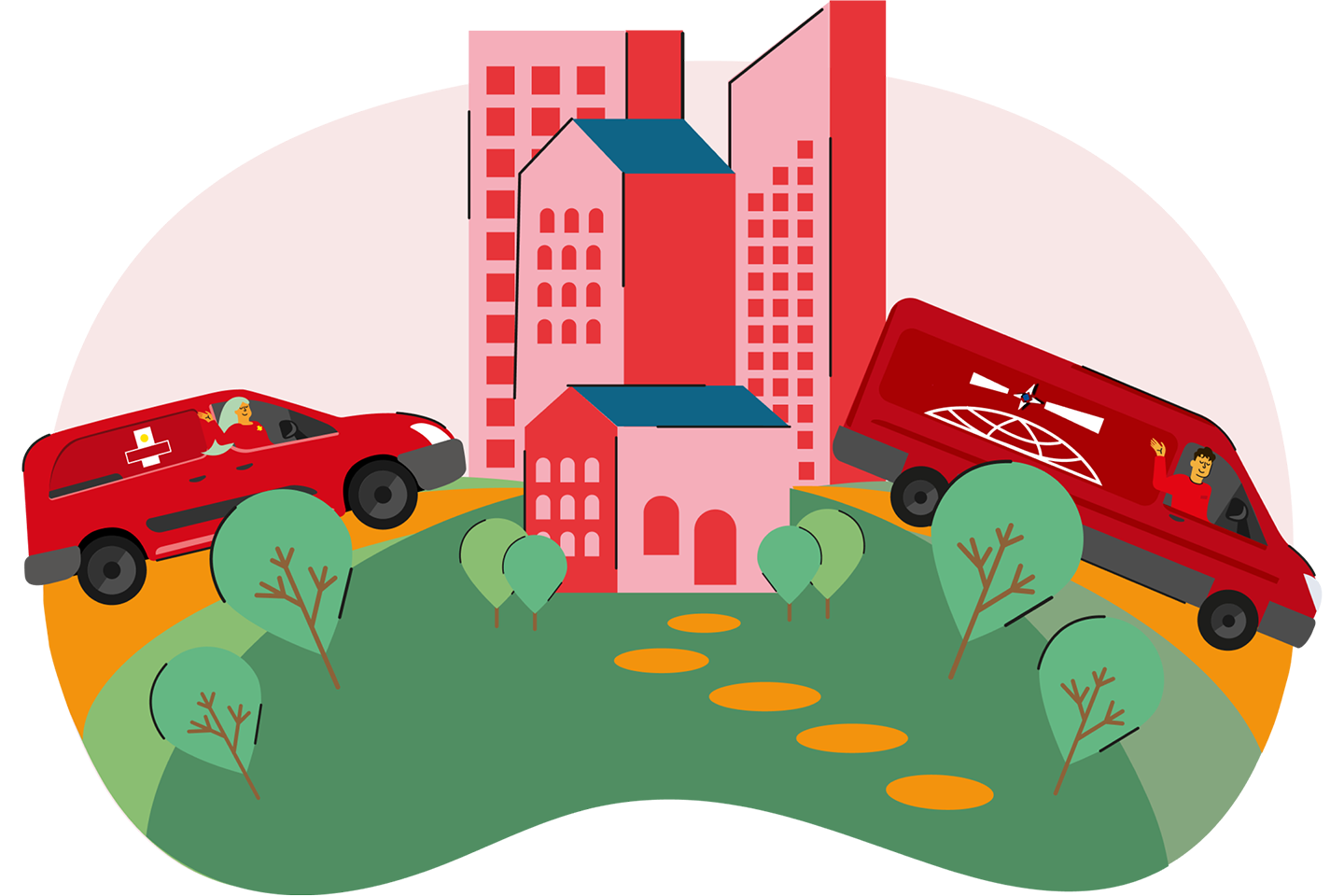 Dual branded illustration