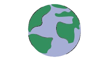 globe with orbit illustration