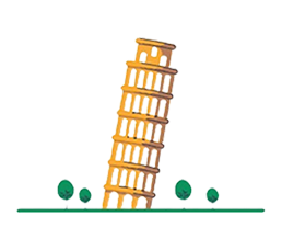 pisa tower illustration