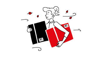 Woman carrying parcels