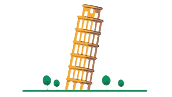 pisa tower illustration
