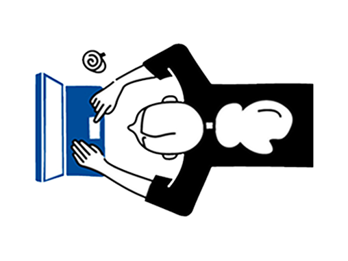 woman on laptop illustration